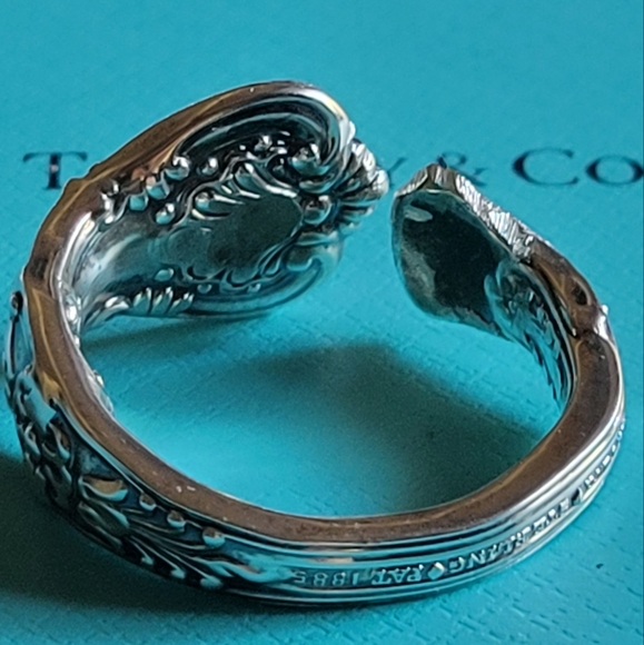 1880 Tiffany & Company English King Pattern Spoon Ring in Sterling Silver #15 - Picture 11 of 15